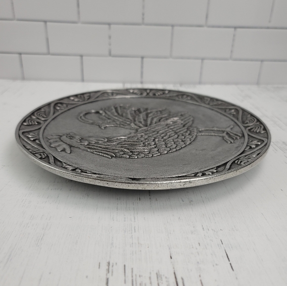 Carson Statesmetal Rooster Oval Platter Plate - Picture 13 of 16